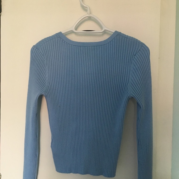 Blue H&M button down cardigan - Picture 3 of 4